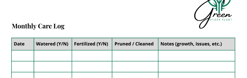 Printable Houseplant Care Tracker – Keep Every Plant Happy!